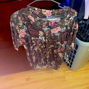 Pacsun dress button up silk